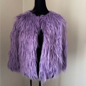 Lavender Faux Fur Jacket